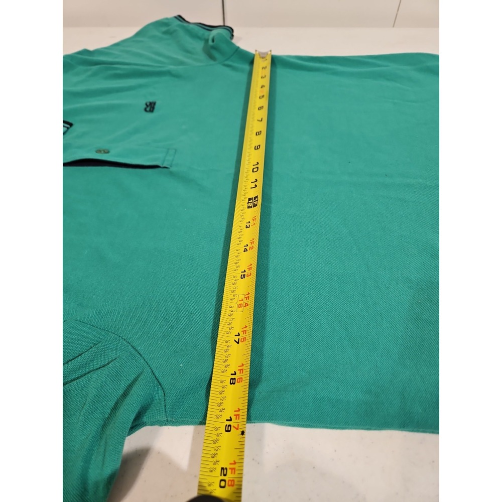 Ralph Lauren Polo Golf Shirt Mens Small Off Shore Logo VIntage Green T Shirt(452 - Picture 5 of 8